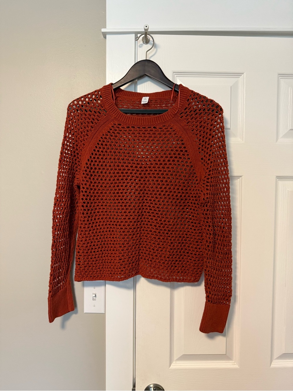 Old Navy open weave sweater. M. Rust color